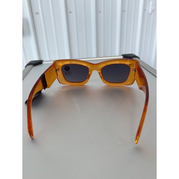 Kreedom Polarized Sunglasses Orange Frame UV Protection Fashion Eyewear Chic NEW - Picture 5 of 6
